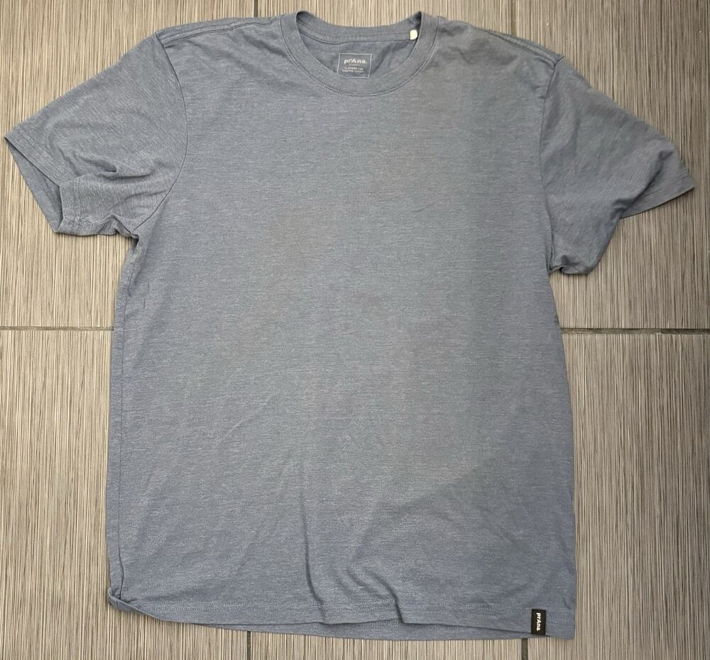 Prana Short Sleeve Crewneck T-shirt Men’s Size Large Blue